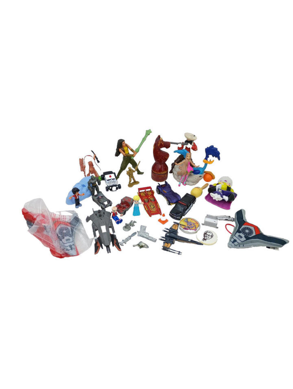 X-Wing Fighter Board Game Pieces Action Figures Lego People + Toy Lot Grab Bag